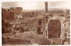 Lot218 baalbeck real photo Lebanon la cour haxagonale et les deux temples