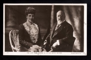 ROY214 - The Late King Edward VII & the Queen Mother - postcard
