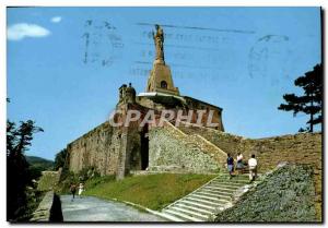 Postcard Modern San Sebastian Monumento al Sagrado Corazon en el monte Urgull