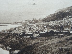 Dorset LYME REGIS & COBB Panoramic Town View c1933 Postcard by Dunsters