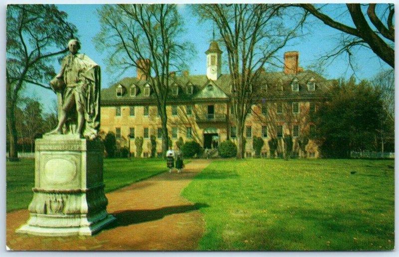 Postcard - Wren Building, College of William and Mary - Williamsburg, Virginia