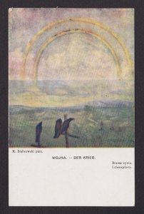 POLAND, Vintage postcard, Art, War, K. Stabrowski, Unused