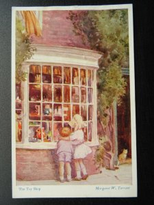 Children THE TOY SHOP Artist Margaret Tarrant - Old Postcard by Medici Society
