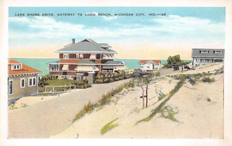 Michigan City Indiana Lake Shore Drive, Gateway To Long Beach Vintage