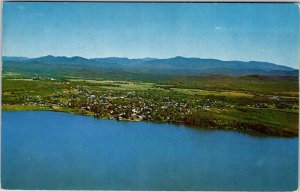 Postcard AERIAL VIEW SCENE Tupper Lake New York NY AL9157