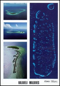 Maldivers Post card - View of sea (10), unused