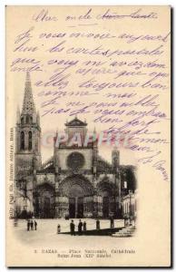 Bazas Postcard Old National Place Cathedrale Saint Jean