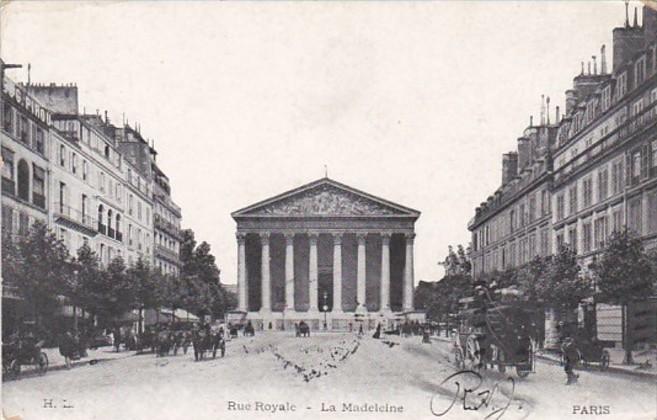 France Paris Rue Royale La Madeleine 1906