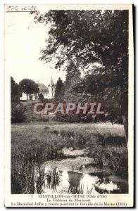 Old Postcard Chatillon Sur Seine Chateau Marmont