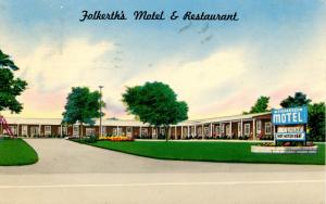 NY - Alden. Folkerth's Motel & Restaurant