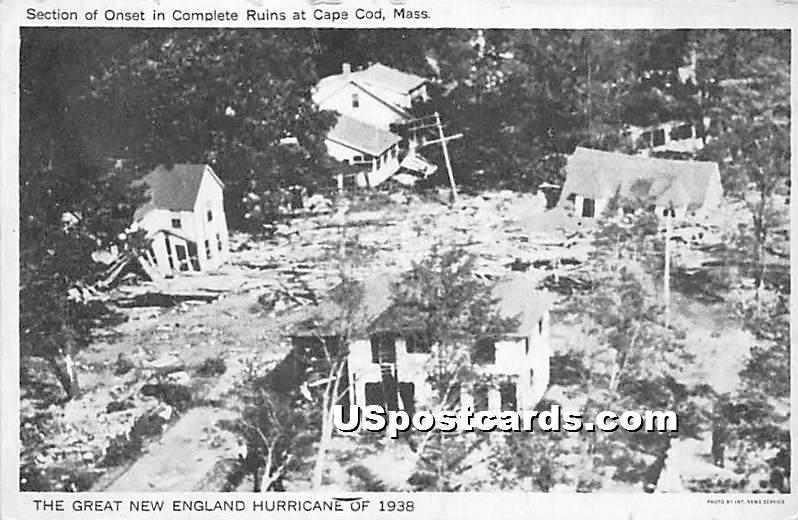 The Great New England Hurricane of 1938 Cape Cod MA Unused