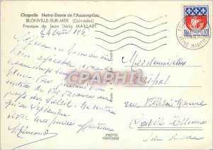 Modern Postcard Blonville sur Mer Calvados Jean Denis Maillard Fresco