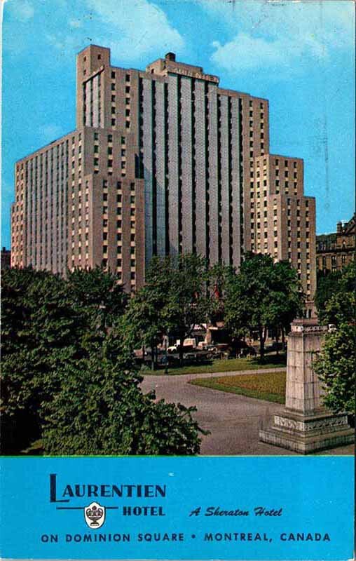 Postcard HOTEL SCENE Montreal Quebec QC AO0595