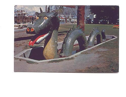 Ogopogo Monster, Serpent, Kelowna, British Columbia, Used 1970