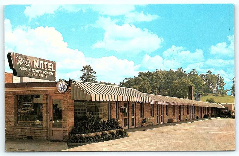 Postcard AL Oneonta Witt Motel R03