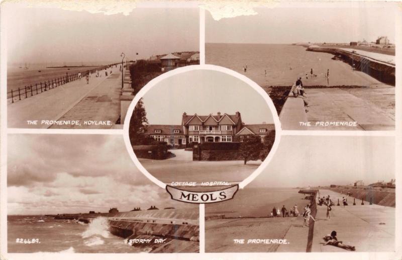 MEOLS WIRRAL UK GREETINGS FROM MULTI IMAGE~PHOTO POSTCARD