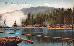 Lumber Mill in the West 1915 