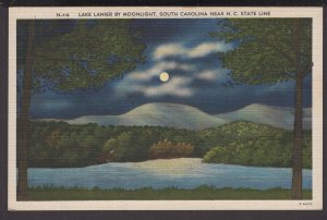 Lake Lanier by Moonlight, South Carolina near N.C. State Line - Linen