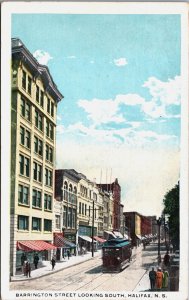 Canada Barrington Street Looking South Halifax Nova Scotia Vintage Postcard C087