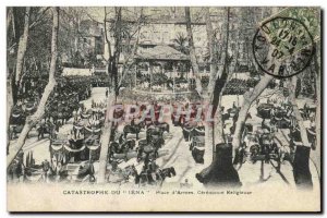 Old Postcard Boat War Catastrophe of Jena Place d & # 39armes Religious Ceremony