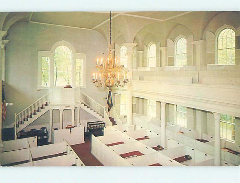 Unused Pre-1980 CHURCH SCENE Old Bennington Vermont VT L2918