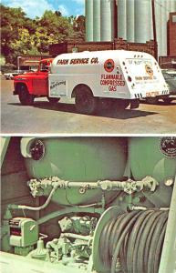 Danville IA Farm Service Compressed Gas Truck Multi-View Postcard