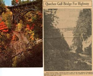 VT - Quechee. Railroad Bridge