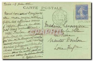 Old Postcard Paris Champs Elysees