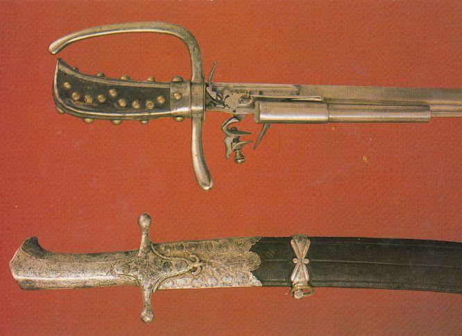 Polish Sabre Karabelo French Flintlock Hunting Knife Sword Prague Museum Post...
