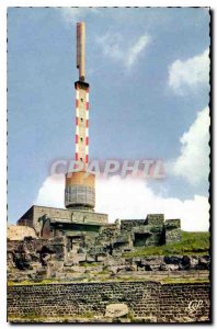 Modern Postcard The summit of the Puy de Dome Mercury Temple Ruins and Tower ...