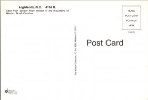 Continental Postcard- Highlands, North Carolina- CD11