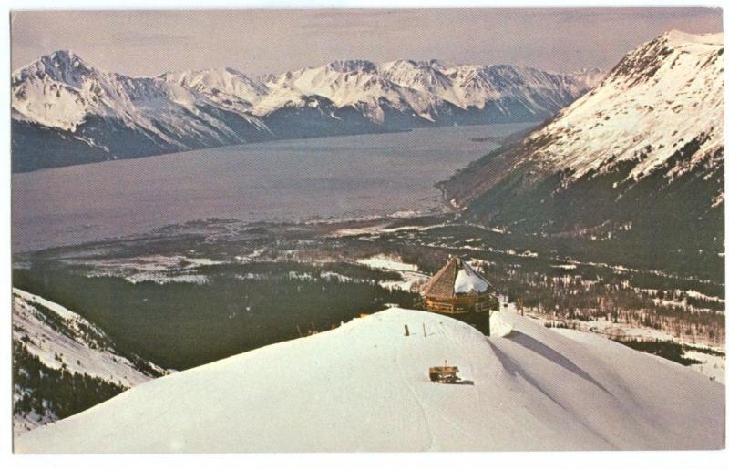 USA, View at Mt. Alyeska, Alaska, unused Postcard 