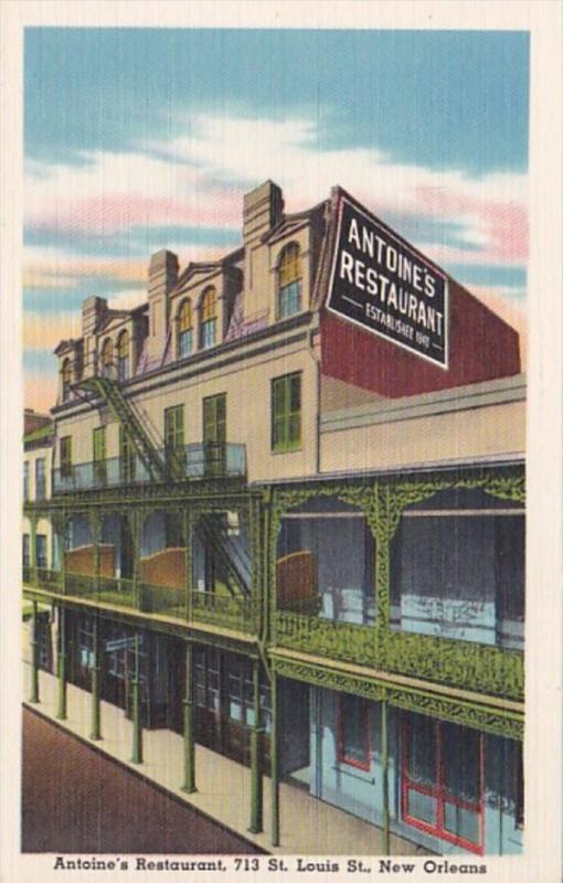 Louisiana New Orleans Antoine's Restaurant