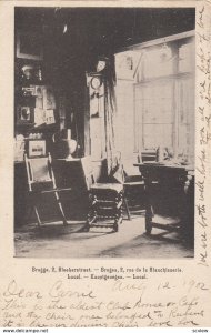 BRUGGE , Belgium , 1902 ; Room Interior