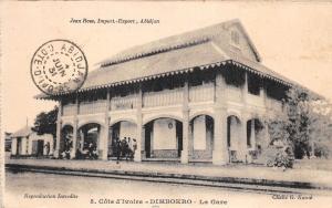 B86461 dimbokro la gare ivory coast railway train station gare africa