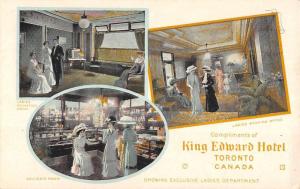 Toronto Canada King Edward Hotel Multiview Antique Postcard K94520