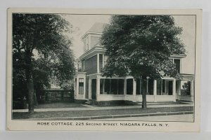 Niagara Falls NY Rose Cottage Second Street Postcard T10