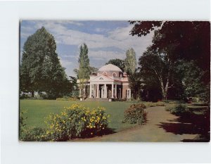 Postcard The West Front, Monticello, Charlottesville, Virginia