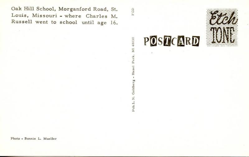 MO - St. Louis, Oak Hill School    *RPPC