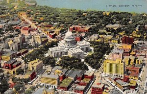 Airview Of Madison Capital And University Of Wisconsin Madison WI 