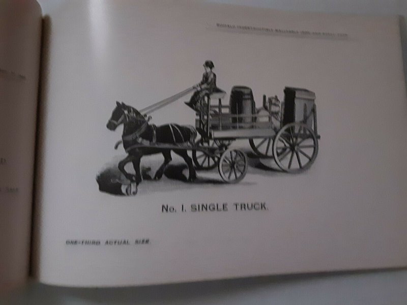 Buffalo Iron & Steel Toys replica 1894 Catalogue Metal Wheeled cars Trains 