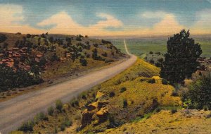 '44, Linen CT,Route 66 Between Tucumcari and Santa Rosa, NM, Minty, Old Postcard