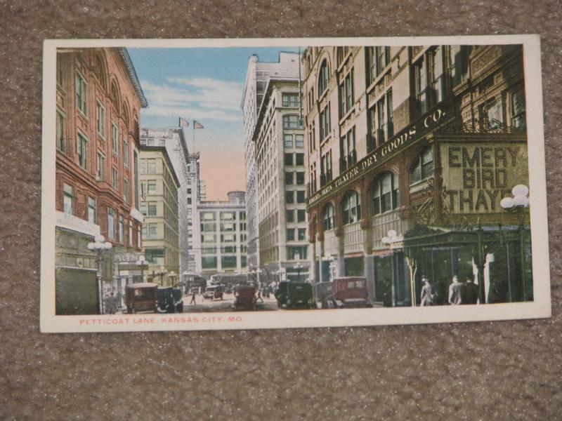 Petticoat Lane, Kansas City, MO., unused vintage card