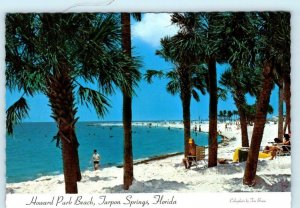 TARPON SPRINGS, Florida FL ~ HOWARD PARK BEACH ca 1970s 4x6 Postcard