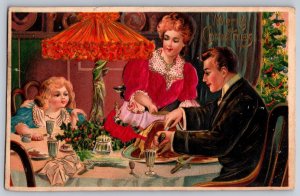 Victorian Christmas Dinner~Mother~Rose Velvet Dress Add-on~Father Daughter~1910