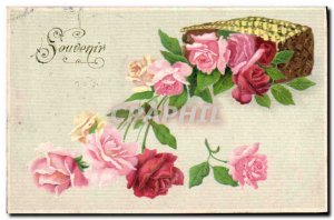 Old Postcard Fantasy Flowers