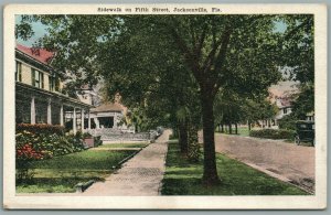 JACKSONVILLE FL FIFTH STREET ANTIQUE POSTCARD