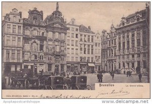 Belgium Brussel Bruxelles La Grand Place Market 1911