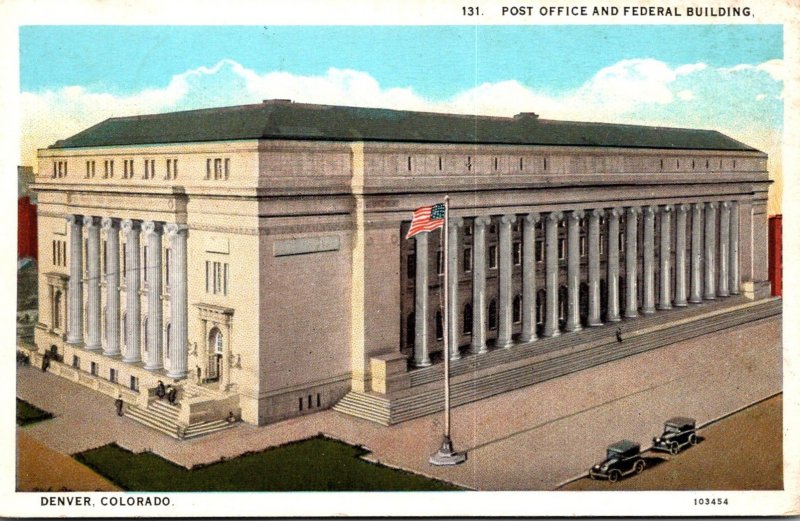 Colorado Denver Post Office and Federal Building 1929 Curteich