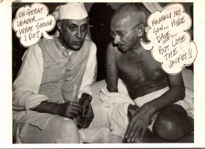 Humour Neru and Ghandi Oh Great Leader What Should I Do ? Frankly My Son Hire...